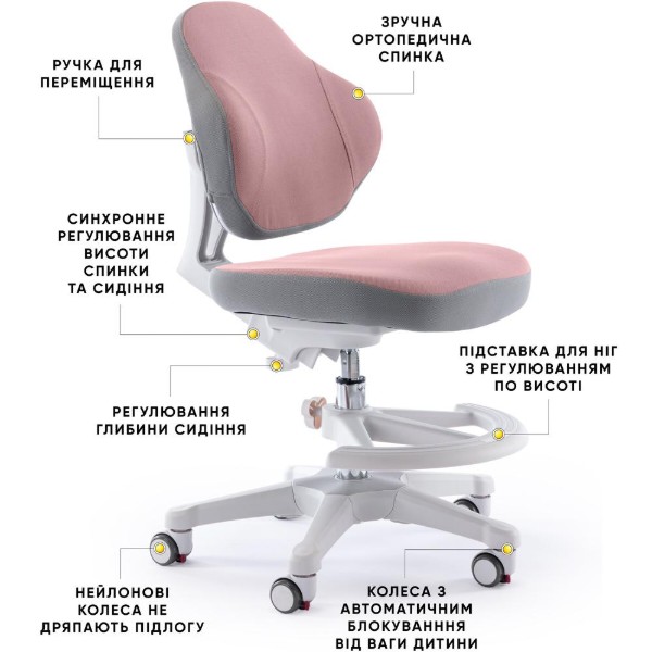 Фото - Крісло дитяче Evo-kids Mio Classic DP (Y-405 DP)
